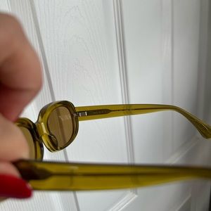 CRAP EYEWEAR the bikini vision Crystal Kelp Bio in Mustard. WIDE.